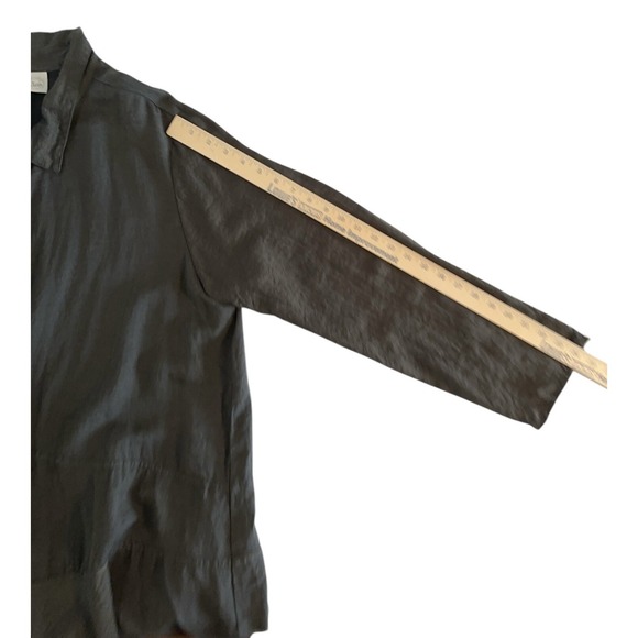 Et Lois Milla Top Womens Sz XL Lagenlook Button Up Minimalist Tunic Jacket - Picture 7 of 8